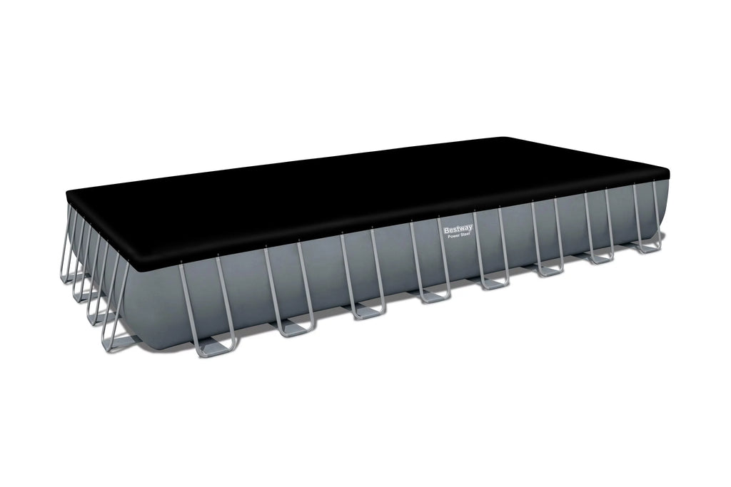 Power Steel 31'4 x 16' x 52 Rectangular Above Ground Pool Set I64094