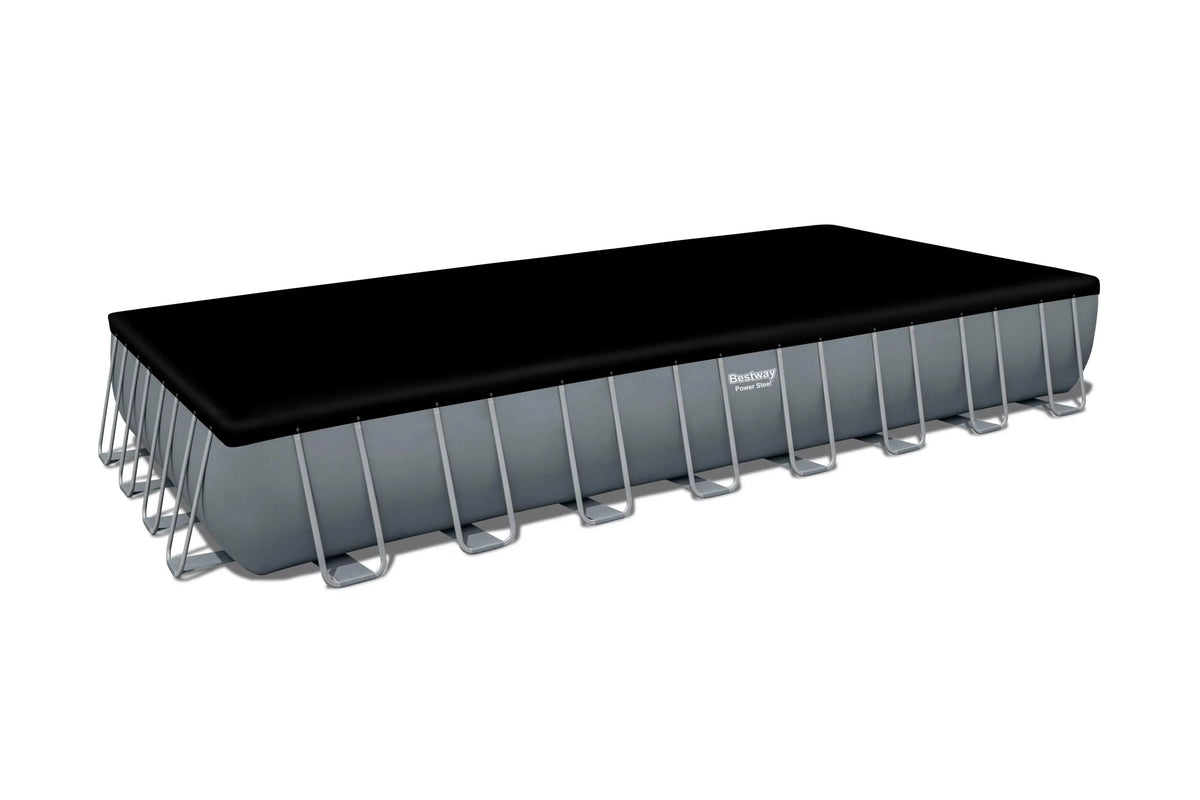 Power Steel 31'4 x 16' x 52 Rectangular Above Ground Pool Set I64094