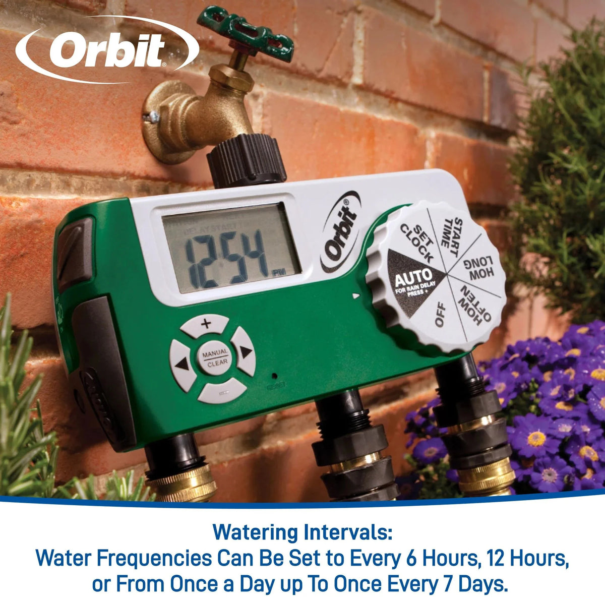 3-Outlet Programmable Hose Faucet Timer G56594
