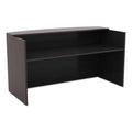 Espresso Reception Desk with Counter O74392