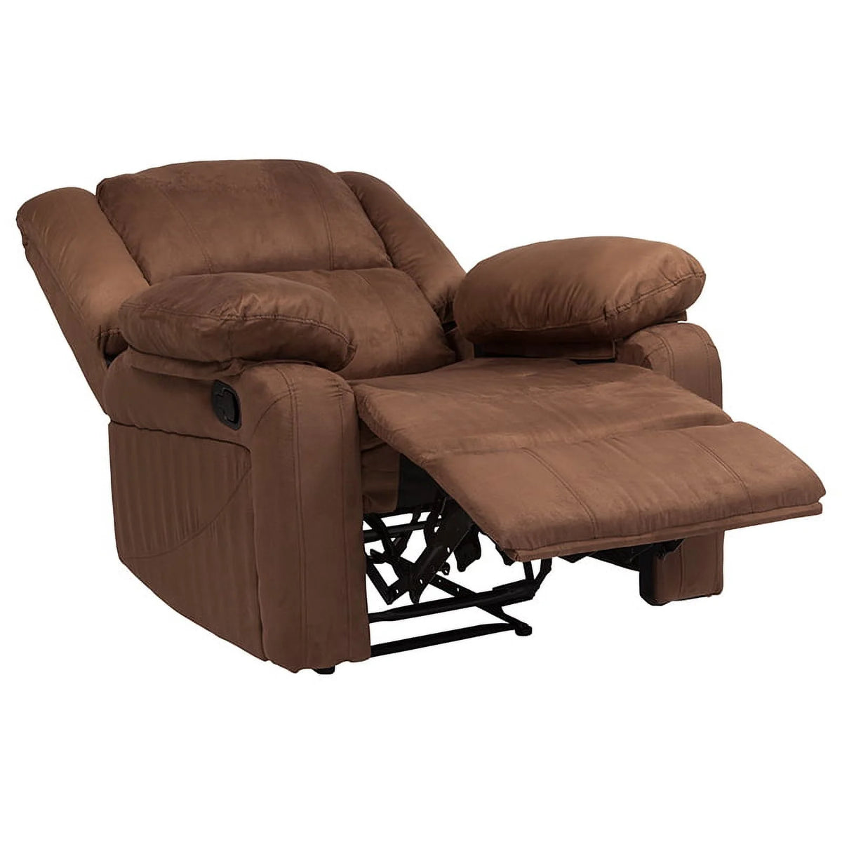 Chocolate Brown Microfiber Recliner V8887