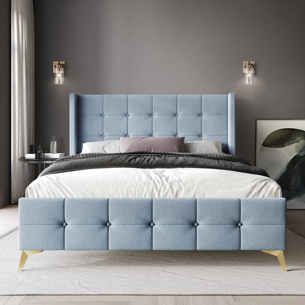 Twin Size Velvet Upholstered Bed G935530