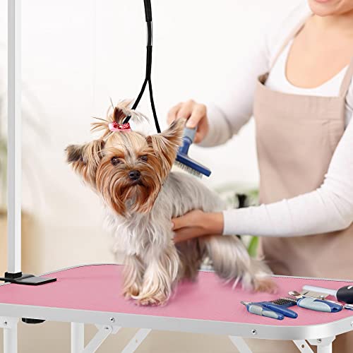 32in Foldable Pet Grooming Table with Adjustable Arm & Noose P1289