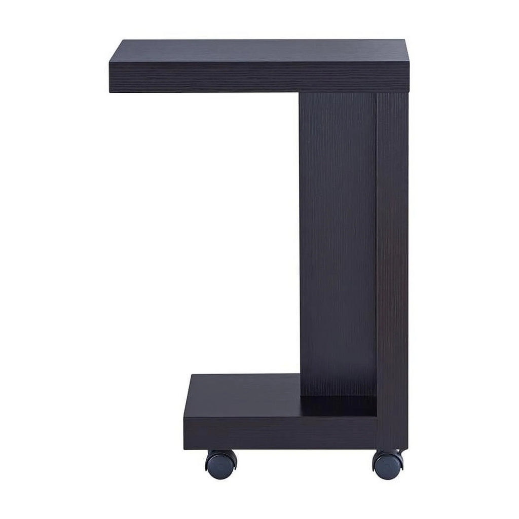 3-Piece Black Wood Coffee Table Set E329