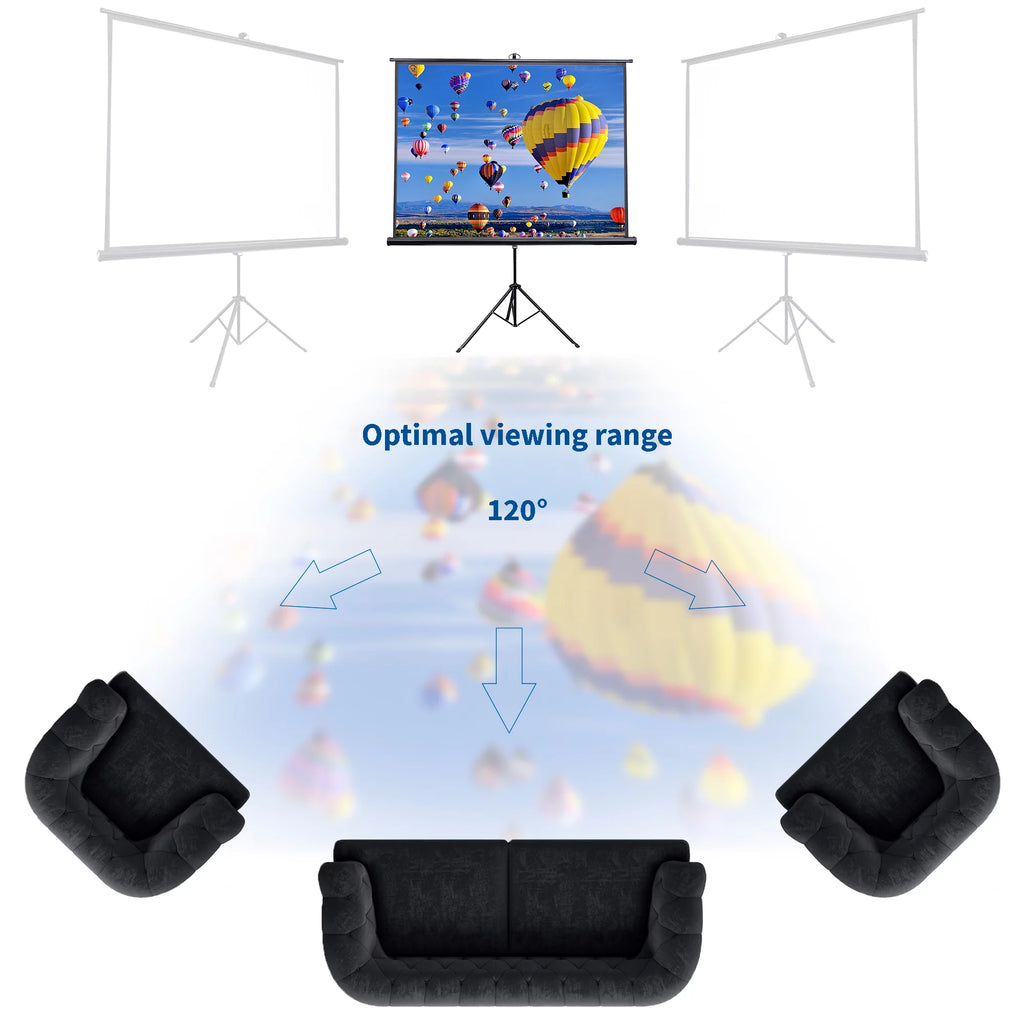 Portable Projector Screen 4:3 Tripod U185