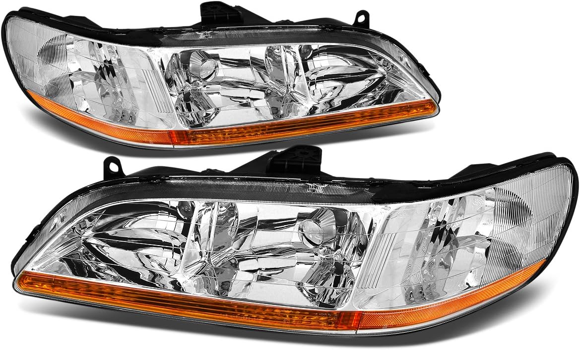 Black Housing Amber Corner Smoked Lens Headlights Assembly D148642