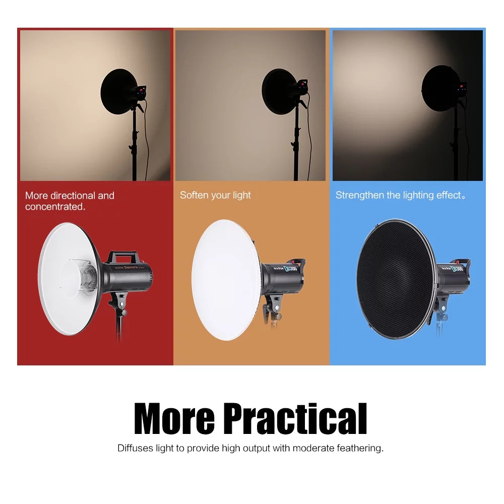41cm Speedlite Strobe Lighting Diffuser Beauty Dish Lampshade Bowens Mount B41634