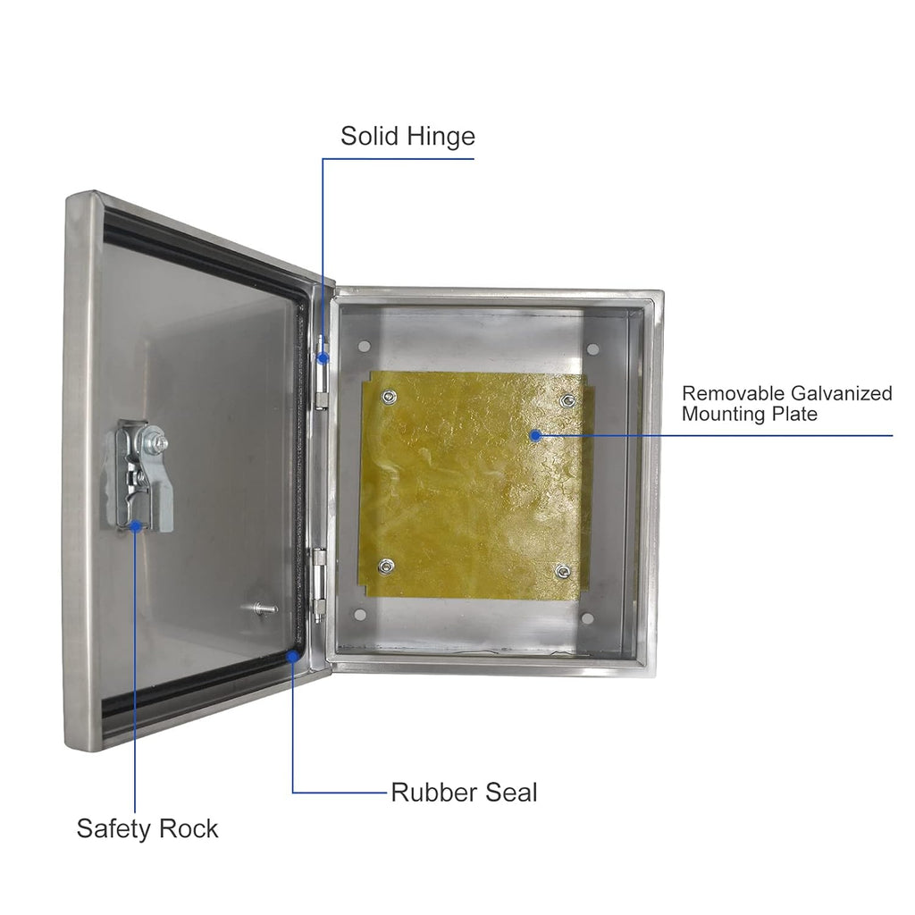 304 Stainless Steel IP65 Waterproof Junction Box with Lock Q488353