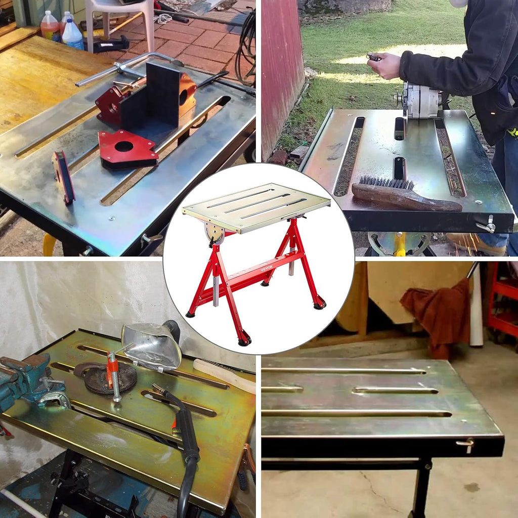 36'' x 20'' Steel Welding Table with Casters C218637