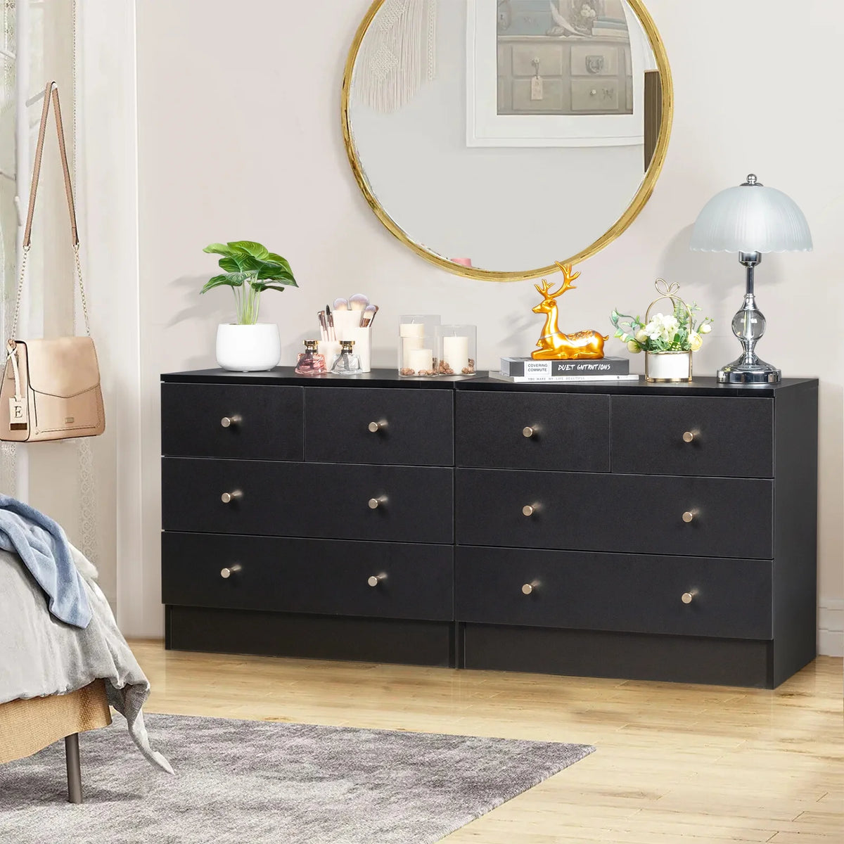 White 7 Drawer Wood Dresser Z98211