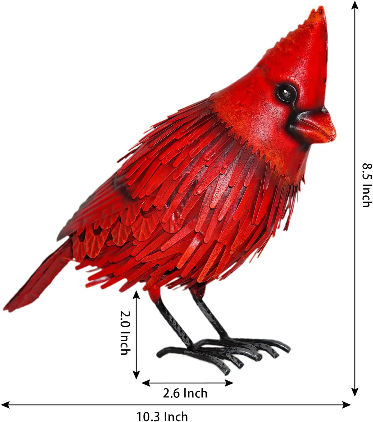 Red Bird Statue Garden Decor M398