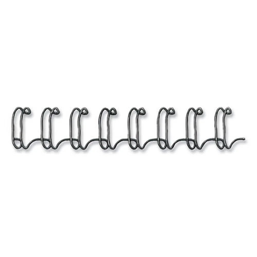 Black Wire Bindings, 9/16" Diameter, 130 Sheet Capacity, 25/pack, Bundle of 5 Packs J776