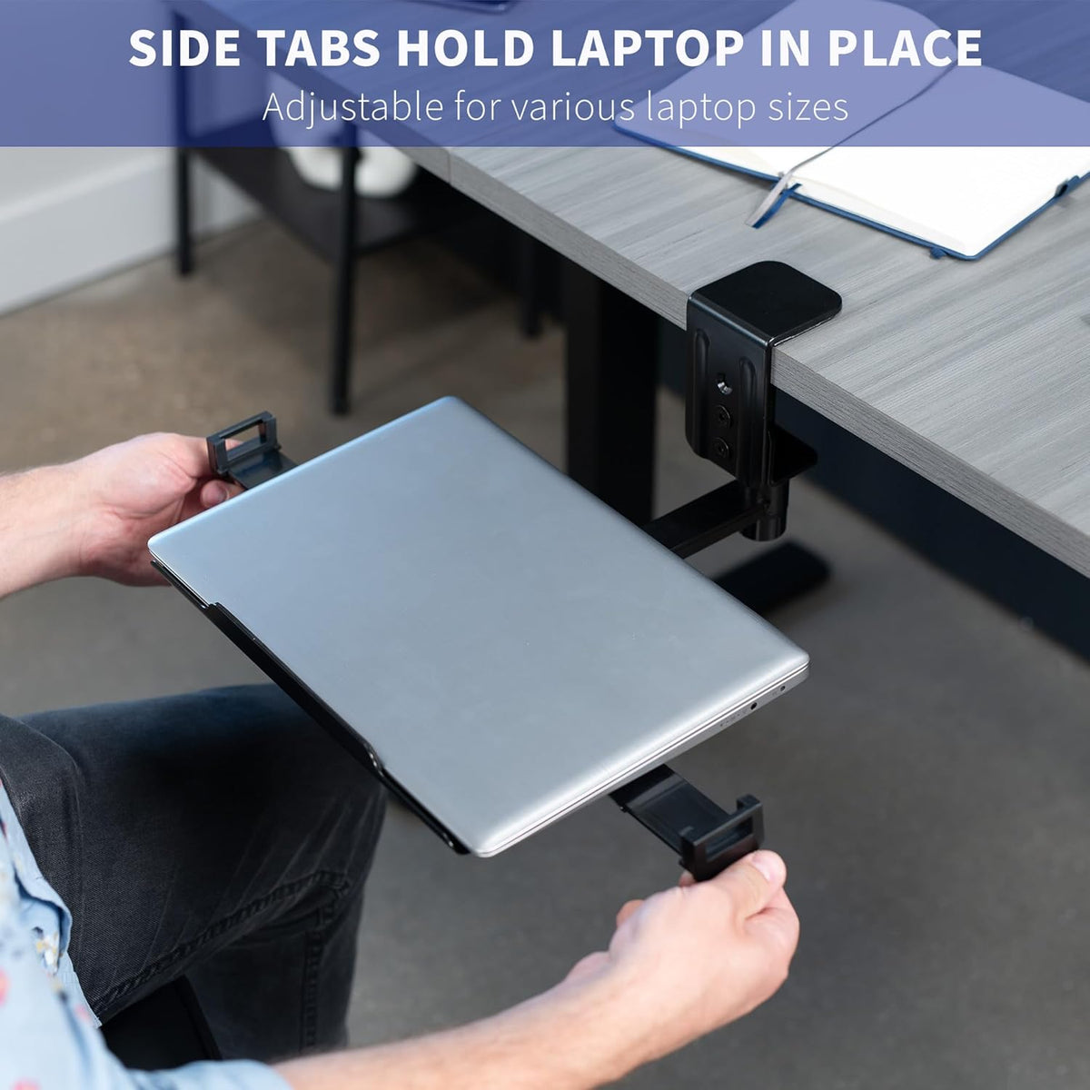 Black 12 x 9 inch Rotating Laptop Tray K144585