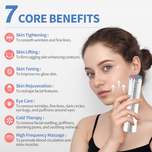 6-in-1 Microcurrent Facial Device Face Massager K380668