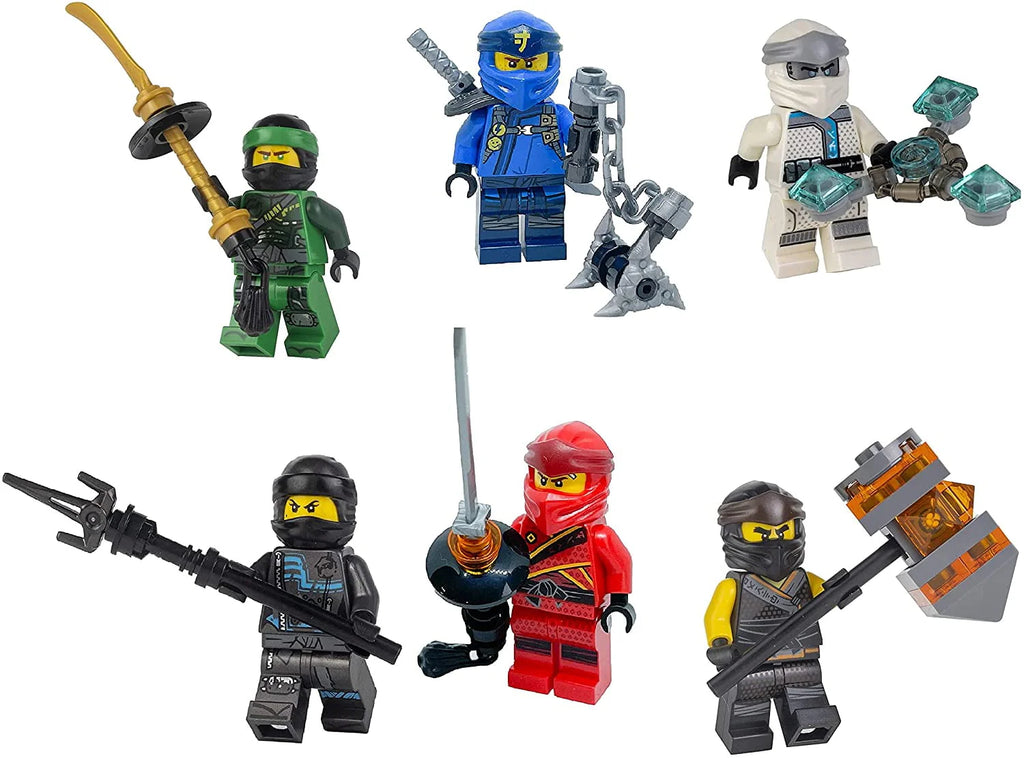 Set of 6 Ninja Minifigures A739