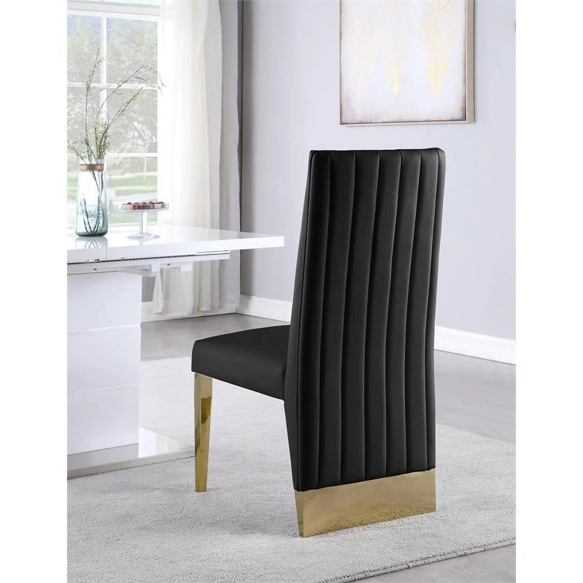 Black Dining Chair Set of 2 S97092