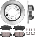 6 Lug Brake Rotors Ceramic Pads Hardware X28463