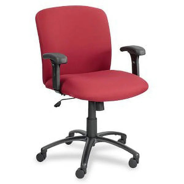 Burgundy Polyester Swivel Chair C117700