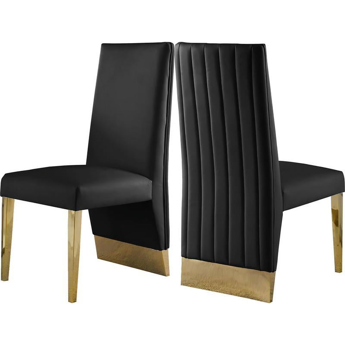 Black Dining Chair Set of 2 S97092