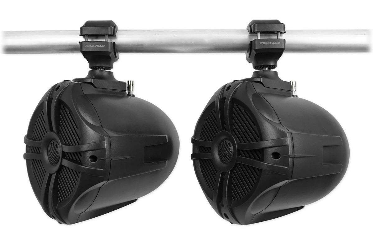 Black 6.5" 250w Marine Wakeboard Tower Speakers D893772