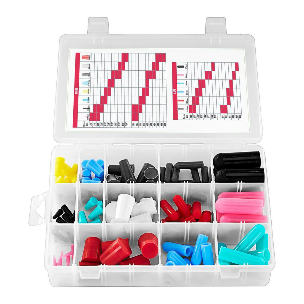 Silicone Rubber Plug and Cap Set, 116-Piece G5129
