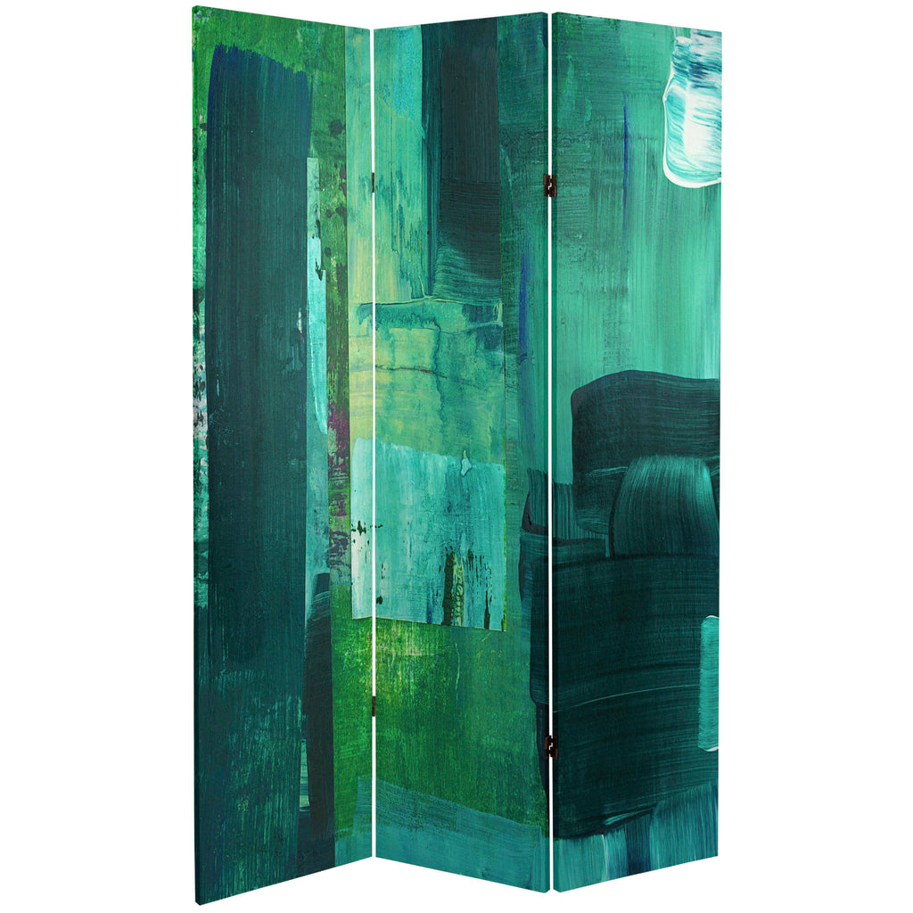 6 ft. Tall Double Sided Undersea Canvas Room Divider N7587