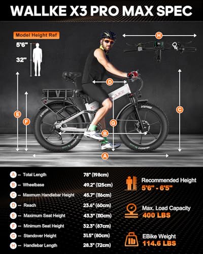 26" Fat Tire 48V 44Ah Battery Full Suspension Electric Mountain Bike I2851