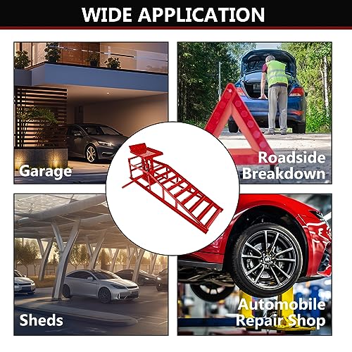 2 Pack 5 Ton Low Profile Hydraulic Car Ramps J822