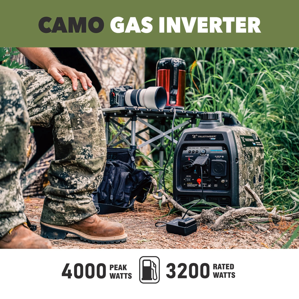 4000-Watt Gasoline Powered Inverter Generator O505