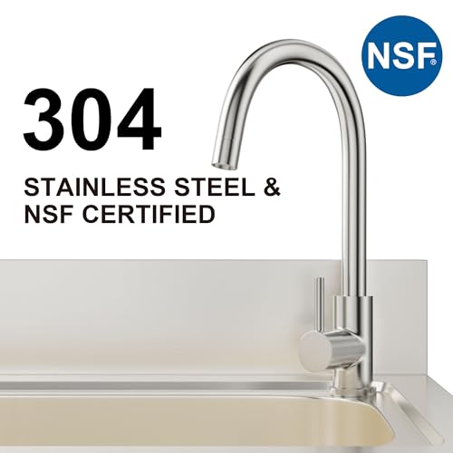 304 Stainless Steel Single Bowl Utility Sink with Drainboard D22522