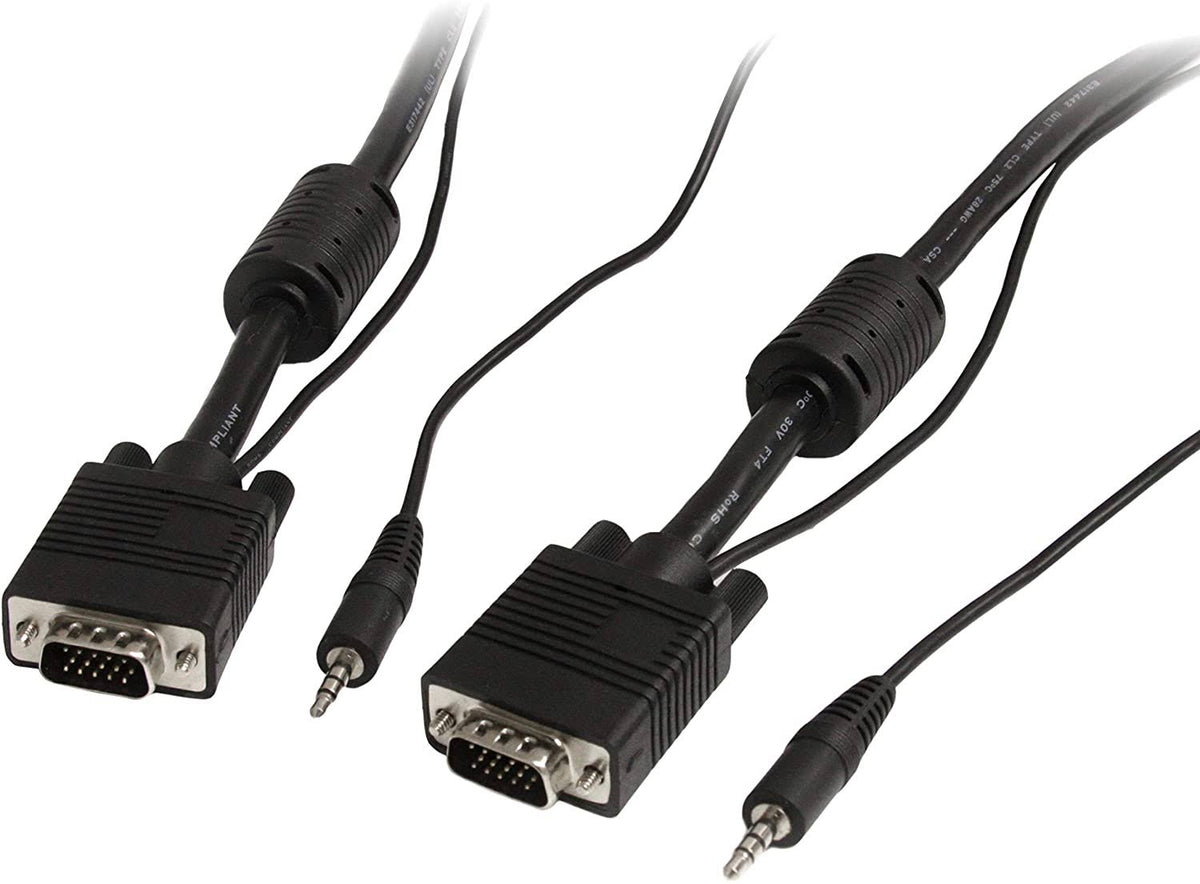 15m Coax High Resolution VGA Monitor Cable with Audio M1259