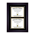 Double Diploma Frame with Double Matting T211