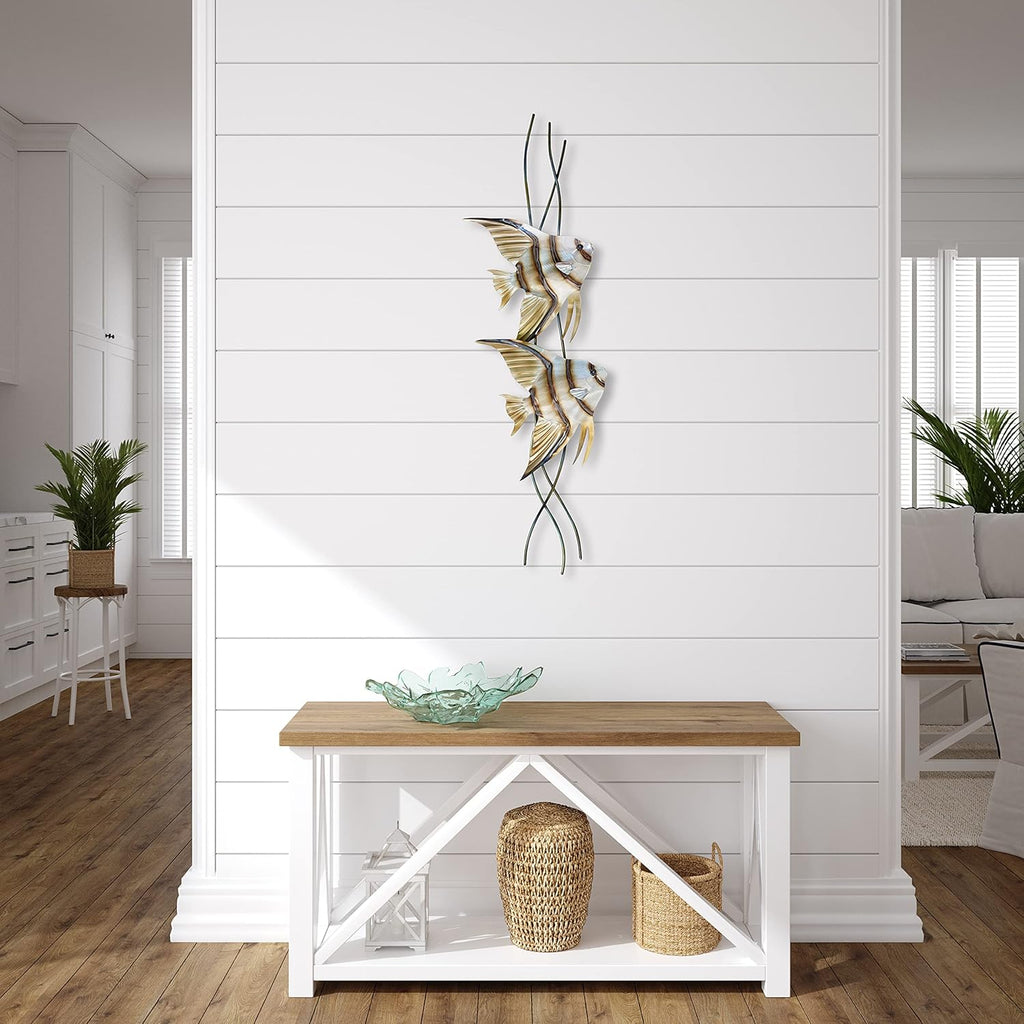 Contemporary Coastal Metal Wall Decor Pack of 2 V365