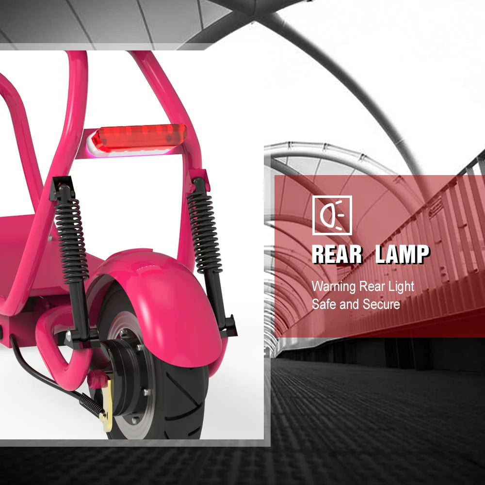 Electric Scooter 350W 48V 18.6 Miles Foldable Black Y619