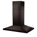 42 in. Black Stainless Steel Island Mount Range Hood H607
