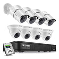 720p HD-TVI 8 Channel Security Camera System with 1TB Hard Drive B186286