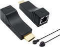 196ft 1080p HDMI Extender Over Single CAT5e/CAT6 Cable with Remote IR Control, HDMI Transmitter and Receiver Kit L611036