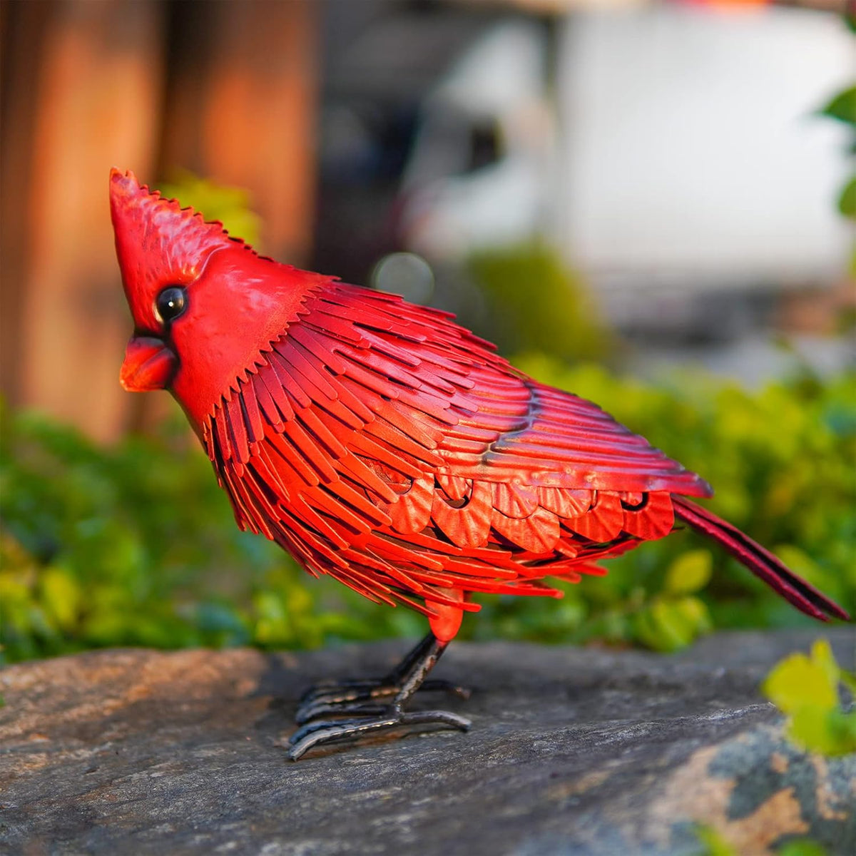 Red Bird Statue Garden Decor M398