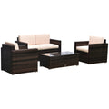 Beige 4-Piece Rattan Furniture Set I76551