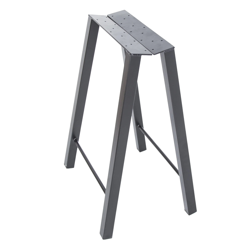 28"H×20"W Metal Table Legs Set of 2 Black F7054