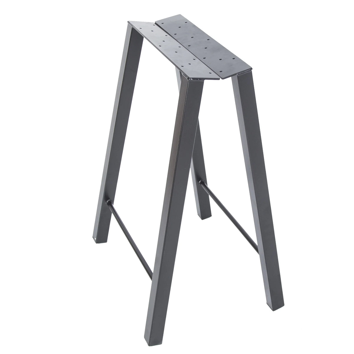 28"H×20"W Metal Table Legs Set of 2 Black F7054