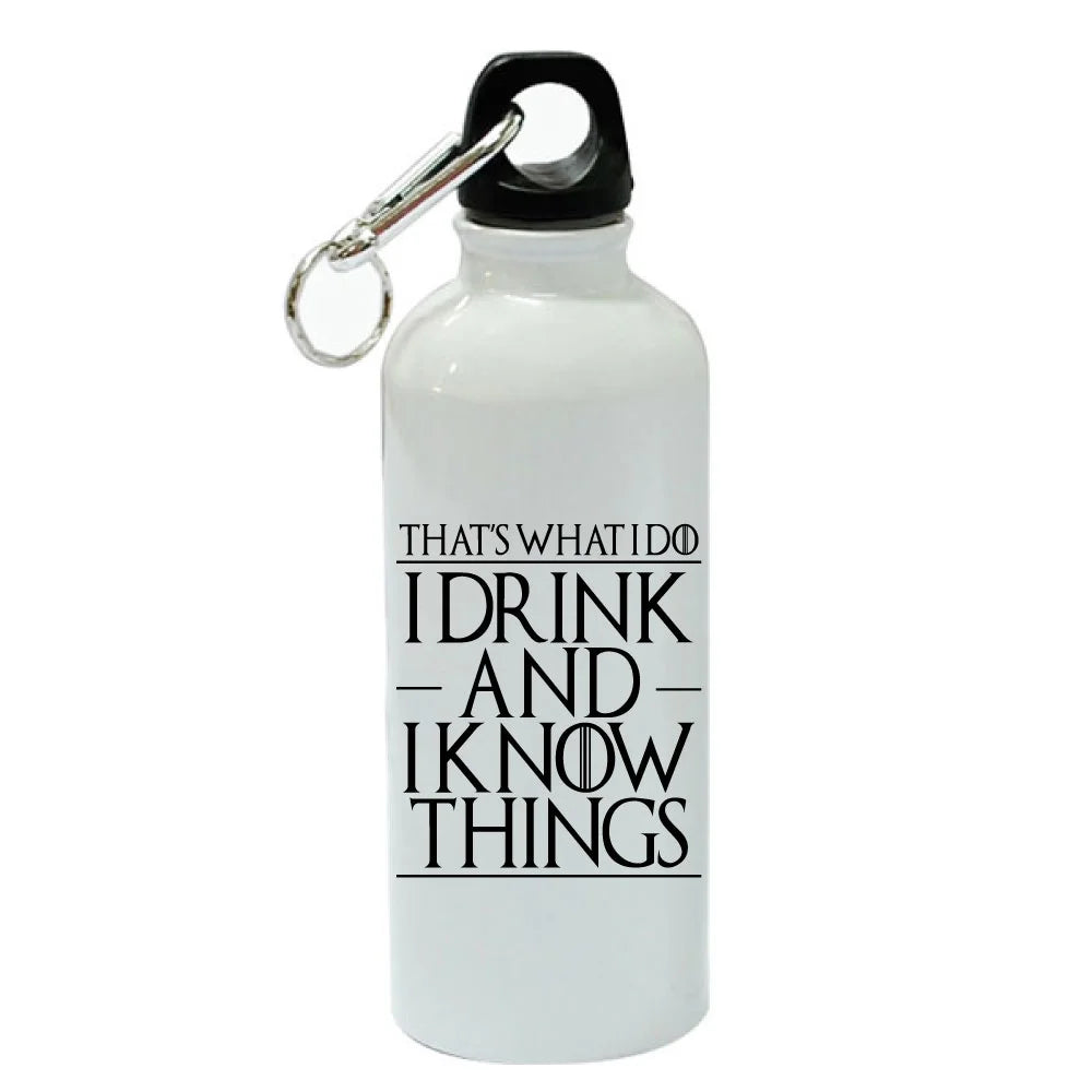 White Aluminum Sports 20 oz Water Bottle X98058