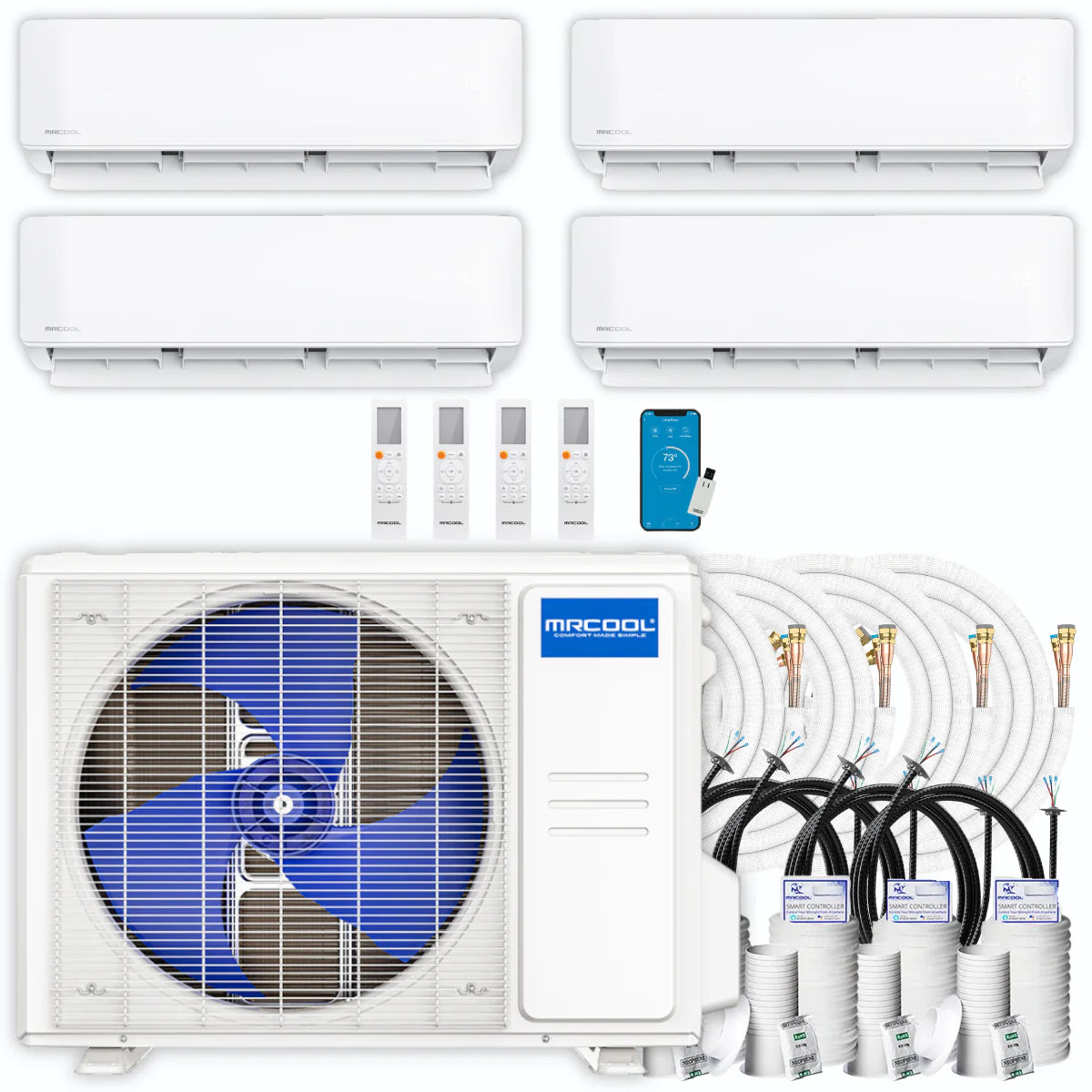 36,000 BTU 4 Zone Ductless Air Conditioner and Heat Pump B6391