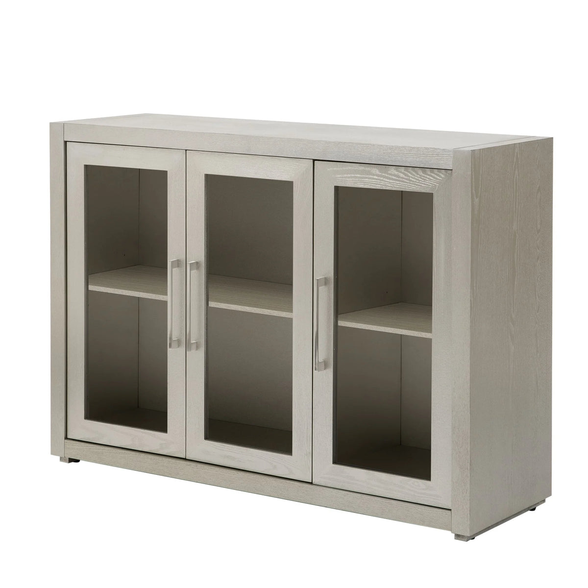 35" Tall MDF 3-door Accent Cabinet with Adjustable Shelf X569051