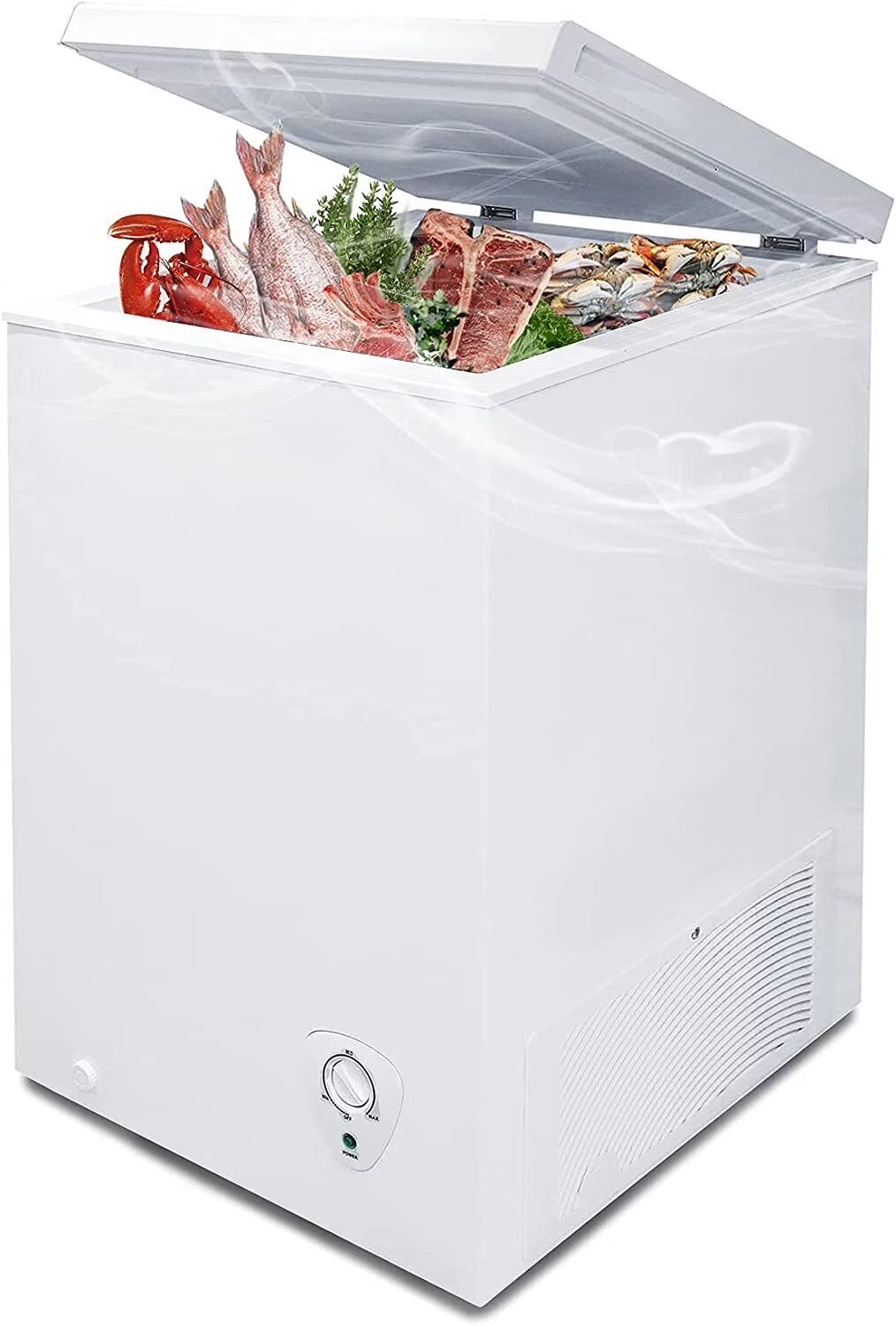3.4 Cu Ft Upright Freezer Chest Chiller White V372