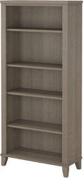 Ash Gray 5 Shelf Bookcase T5155