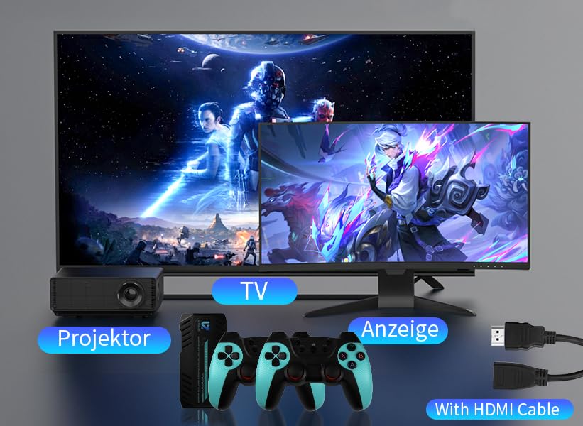 Retro Game Console Stick with 2.4G Wireless Controllers U895776