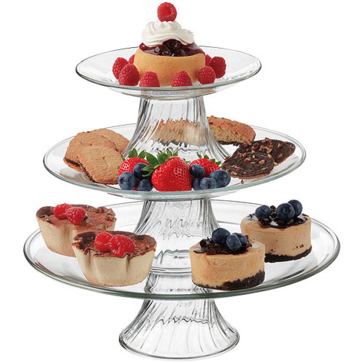 Stackable 3-Tier Serving Platter Set A9180