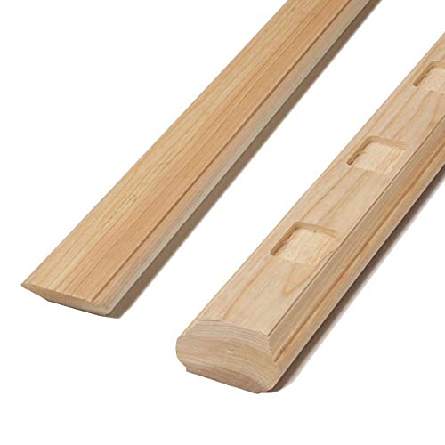 6 ft. Cedar Routed Stair Rail Kit with Balusters H581