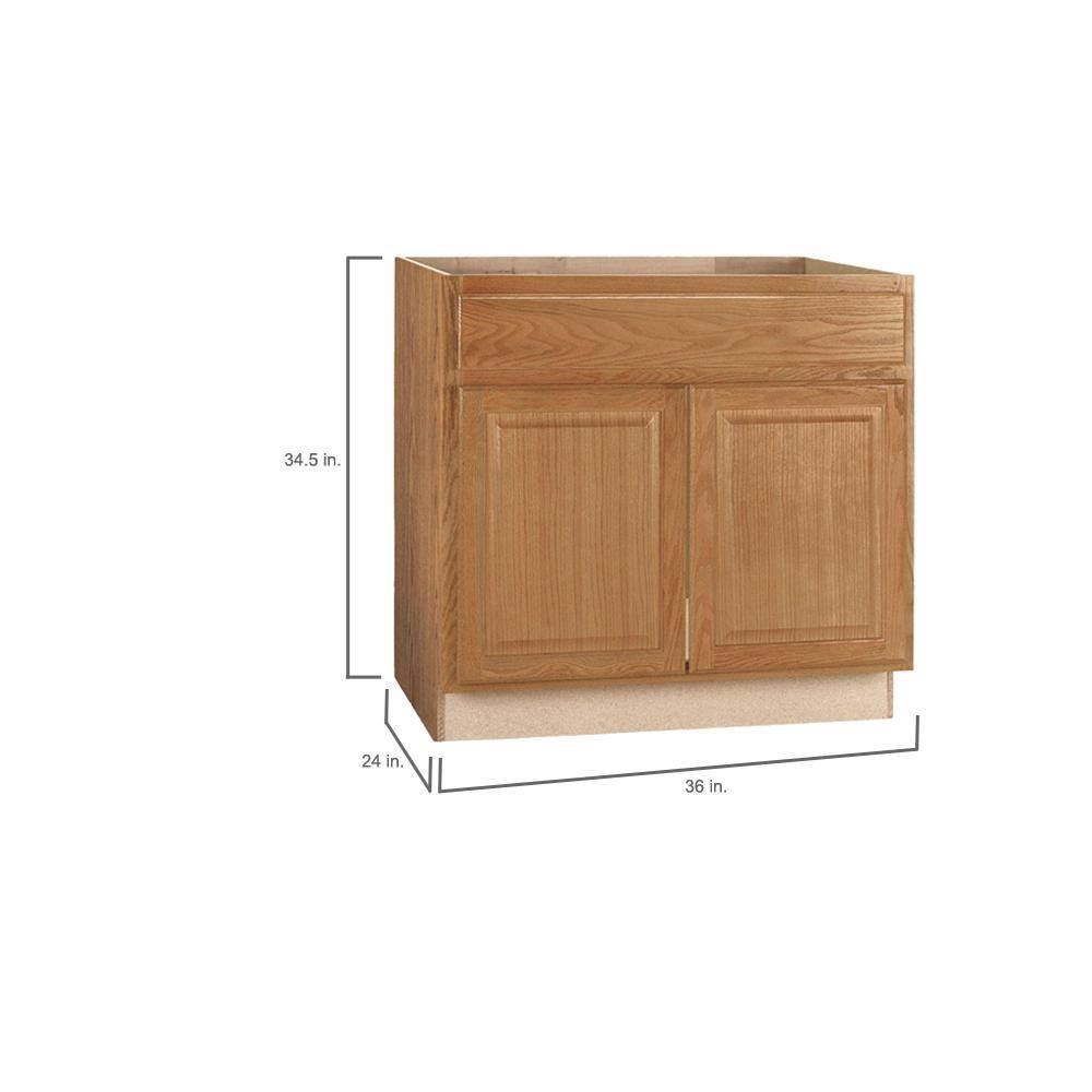 Medium Oak Sink Base Kitchen Cabinet Q910909